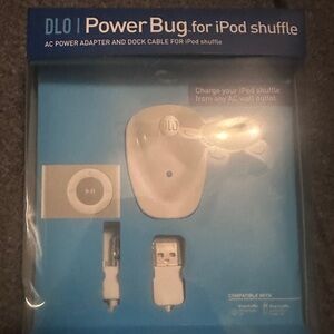 Power Bug White Charger for iPod Shuffle